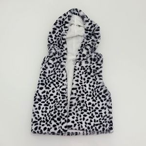 NWOT Wonder Nation faux fur hooded vest